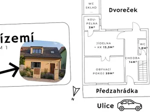 Prodej rodinného domu, Praha - Hloubětín, Jahodnická, 106 m2