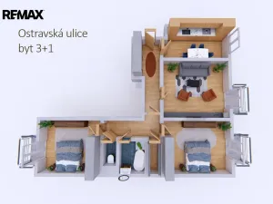Prodej bytu 3+1, Příbram - Příbram VII, Ostravská, 76 m2