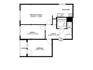 Prodej bytu 3+kk, Praha - Řepy, Laudova, 59 m2
