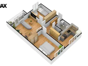 Pronájem bytu 3+1, Hradec Králové - Malšovice, Kpt. Fechtnera, 70 m2