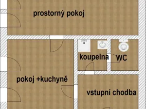 Pronájem bytu 2+kk, Opočno, Kupkovo nám., 57 m2