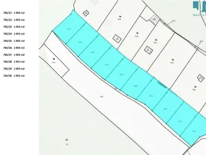Prodej zahrady, Třebíč, 1057 m2