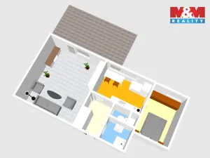 Prodej bytu 2+1, Žleby, Za Šumavou, 49 m2