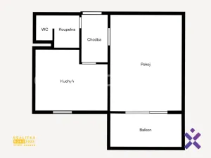 Pronájem bytu 1+1, Zlín, Kvítková, 32 m2
