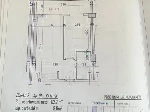 Prodej bytu 1+kk, Rruga Viena, Golem, Albánie, 37 m2