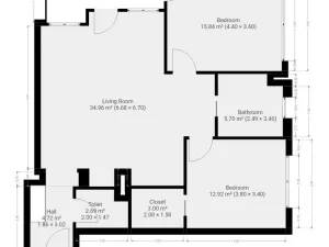 Pronájem bytu 3+kk, Praha - Vysočany, Ocelářská, 80 m2
