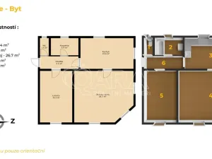 Pronájem bytu 2+1, Nižbor, Berounská, 58 m2