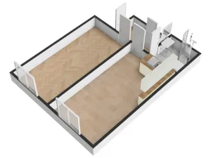 Pronájem bytu 2+kk, Praha - Nusle, K podjezdu, 48 m2
