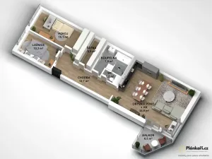 Prodej bytu 3+kk, Praha, Jeřabinová, 100 m2