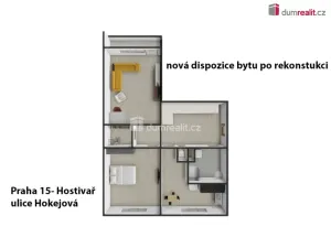 Prodej bytu 2+1, Praha - Hostivař, Hokejová, 66 m2