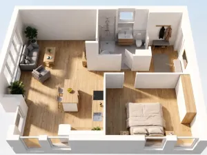 Prodej rodinného domu, Lančov, 62 m2