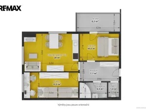 Pronájem bytu 3+kk, Holubice - Kozinec, Lesní, 65 m2