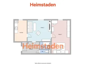 Pronájem bytu 2+1, Havířov - Město, Jana Wericha, 54 m2