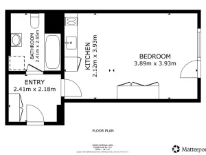 Pronájem bytu 1+kk, Praha - Hloubětín, Poděbradská, 33 m2