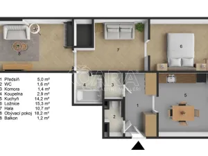 Prodej bytu 2+1, Praha - Vinohrady, Vinohradská, 69 m2