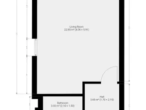 Pronájem bytu 1+kk, Praha - Lhotka, U Nového dvora, 31 m2