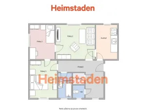 Pronájem bytu 3+1, Havířov - Šumbark, Klimšova, 69 m2