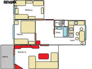 Pronájem bytu 3+1, Žďár nad Sázavou, Libušínská, 72 m2