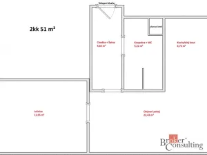 Prodej bytu 2+kk, Žacléř, 52 m2
