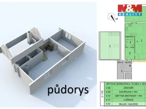 Prodej atypického bytu, Břežany II, 85 m2