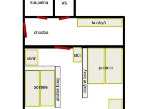 Pronájem bytu 1+1, Praha - Vinohrady, Na Folimance, 40 m2