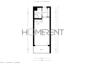 Pronájem bytu 1+kk, Praha - Háje, Sochorcova, 33 m2