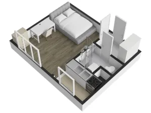 Prodej bytu 1+1, Praha - Braník, Novodvorská, 26 m2