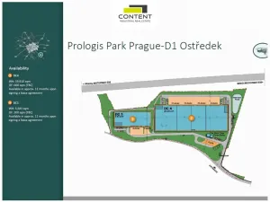 Pronájem skladu, Ostředek, 20570 m2