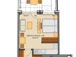 Prodej bytu 1+kk, Praha - Chodov, Bartůňkova, 38 m2