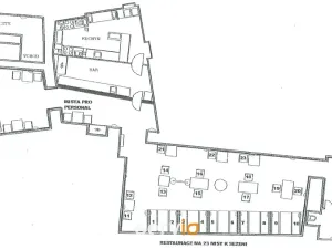 Pronájem restaurace, Brno, Masarykova, 160 m2