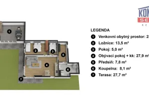 Prodej bytu 3+kk, Lipno nad Vltavou, 64 m2