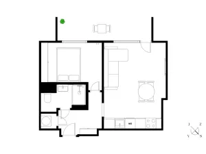 Prodej bytu 2+kk, Praha - Vršovice, Gruzínská, 44 m2