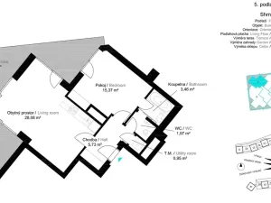 Prodej bytu 2+kk, Praha - Žižkov, Pitterova, 55 m2