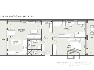 Prodej bytu 3+1, Praha - Vršovice, Uzbecká, 74 m2