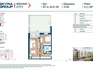 Prodej bytu 2+kk, Praha - Karlín, Sokolova, 53 m2