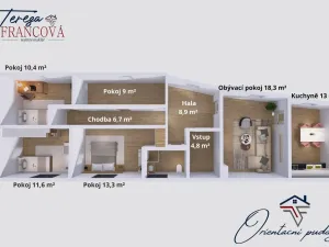 Pronájem bytu 5+1, Ivaň, 95 m2