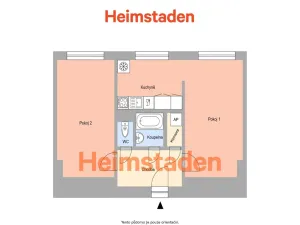 Pronájem bytu 2+kk, Havířov - Město, Národní třída, 49 m2