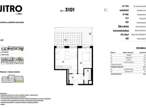 Prodej bytu 2+kk, 44 m2