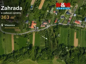 Prodej zahrady, Vřesovice, 363 m2