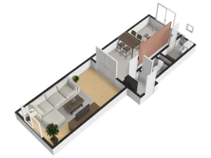 Pronájem bytu 2+kk, Praha - Žižkov, Jeronýmova, 36 m2