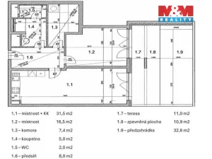Prodej bytu 2+kk, Praha - Hloubětín, Poděbradská, 71 m2