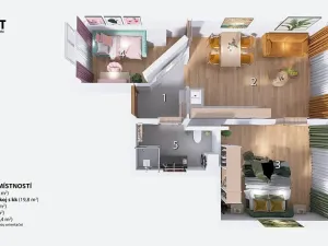 Prodej bytu 2+kk, Brno, Elgartova, 63 m2