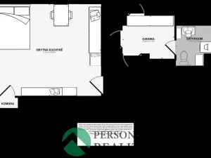 Prodej bytu 1+kk, Praha - Smíchov, Vltavská, 35 m2