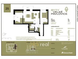 Pronájem bytu 3+kk, Velké Pavlovice, 63 m2