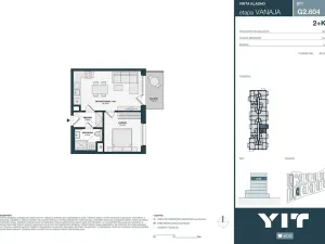 Prodej bytu 2+kk, Kladno, Unhošťská, 43 m2