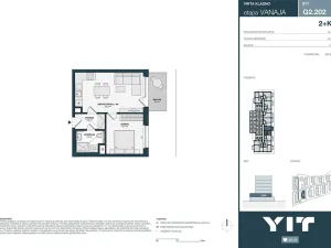 Prodej bytu 2+kk, Kladno, Unhošťská, 43 m2