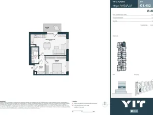 Prodej bytu 2+kk, Kladno, Unhošťská, 50 m2
