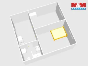 Prodej bytu 2+1, Praha - Kyje, Manželů Dostálových, 44 m2