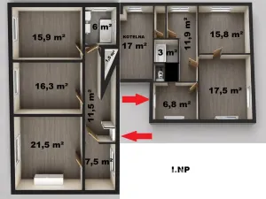 Prodej rodinného domu, Odry - Loučky, 362 m2