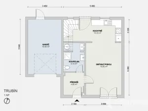 Prodej bytu 4+1, Trubín, Na Vyhlídce, 121 m2